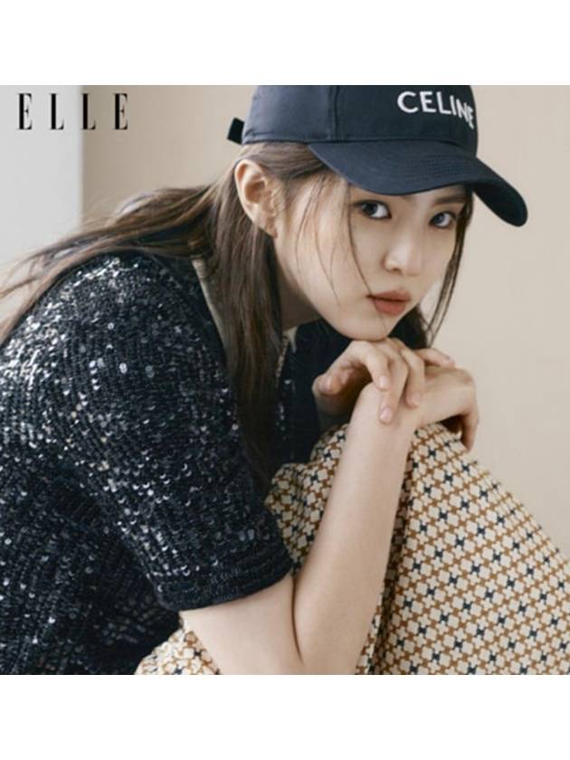 Cotton Drill Baseball Cap Black - CELINE - BALAAN 9