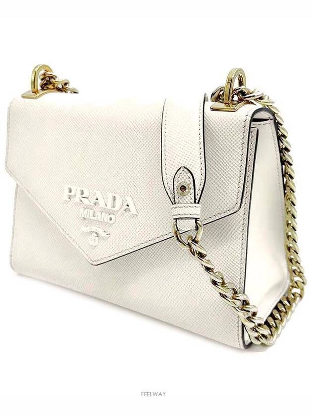 Saffiano Monochrome Chain Shoulder Bag - PRADA - BALAAN 2