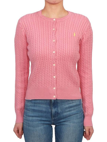 Kids Cable Cardigan 313543047065 PINK Adults can wear - POLO RALPH LAUREN - BALAAN 1