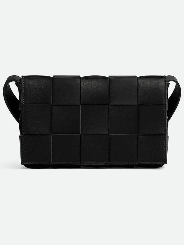 Intrecciato Cassette Cross Bag Black - BOTTEGA VENETA - BALAAN 2