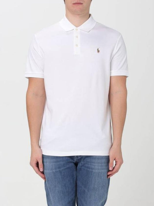 Embroidered Logo Pony Polo Shirt White - POLO RALPH LAUREN - BALAAN 1