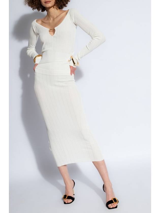 Women's The Pralù Pencil Skirt Off-White - JACQUEMUS - BALAAN 3