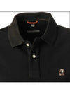 Logo Patch Cotton Short Sleeve Polo Shirt Black - PARAJUMPERS - BALAAN 5