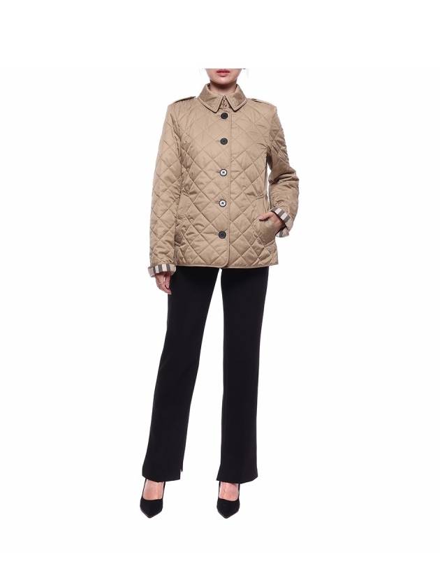 Frankby Quilted Jacket Beige - BURBERRY - BALAAN 4