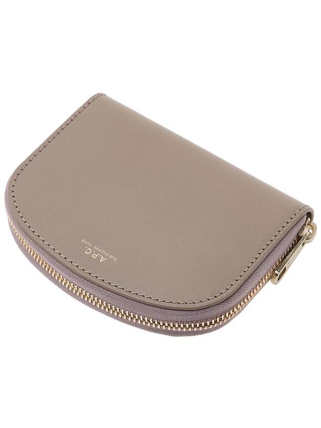 Demi Lune Half Moon Zipper Card Wallet Grey - A.P.C. - BALAAN 5