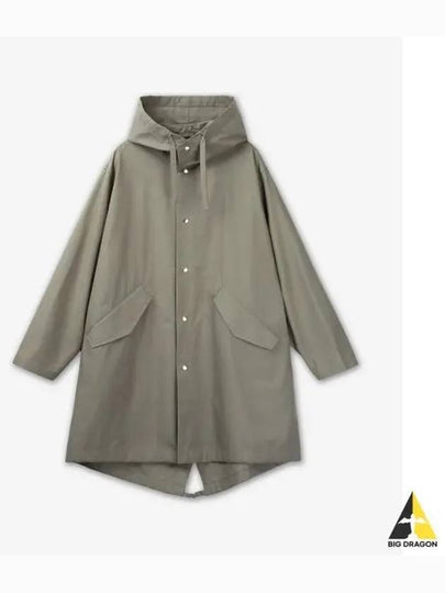 Back Logo Print Hooded Jacket Slate Green - JIL SANDER - BALAAN 2