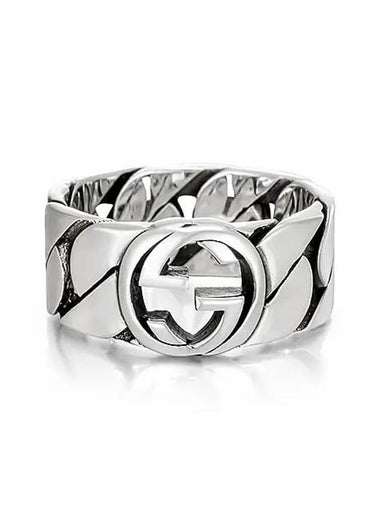 Ring YBC661515001 Interlocking G Silver - GUCCI - BALAAN 1