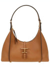 T Timeless Calf Leather Small Shoulder Bag Brown - TOD'S - BALAAN 2