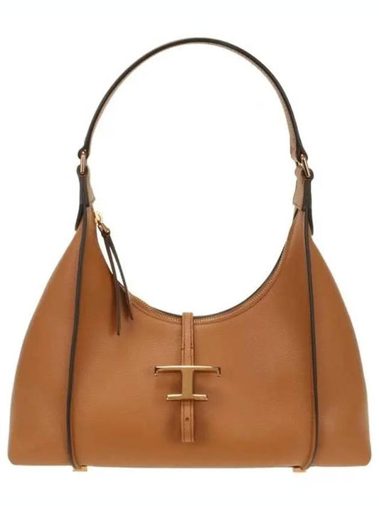 T Timeless Calf Leather Small Shoulder Bag Brown - TOD'S - BALAAN 2