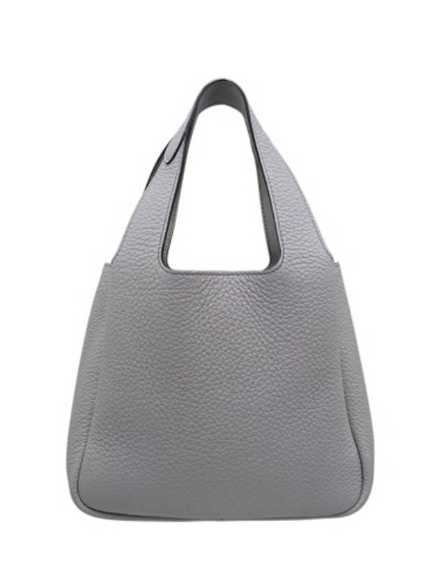 1BA349 Vitello Dino triangle logo top handle tote bag - PRADA - BALAAN 3