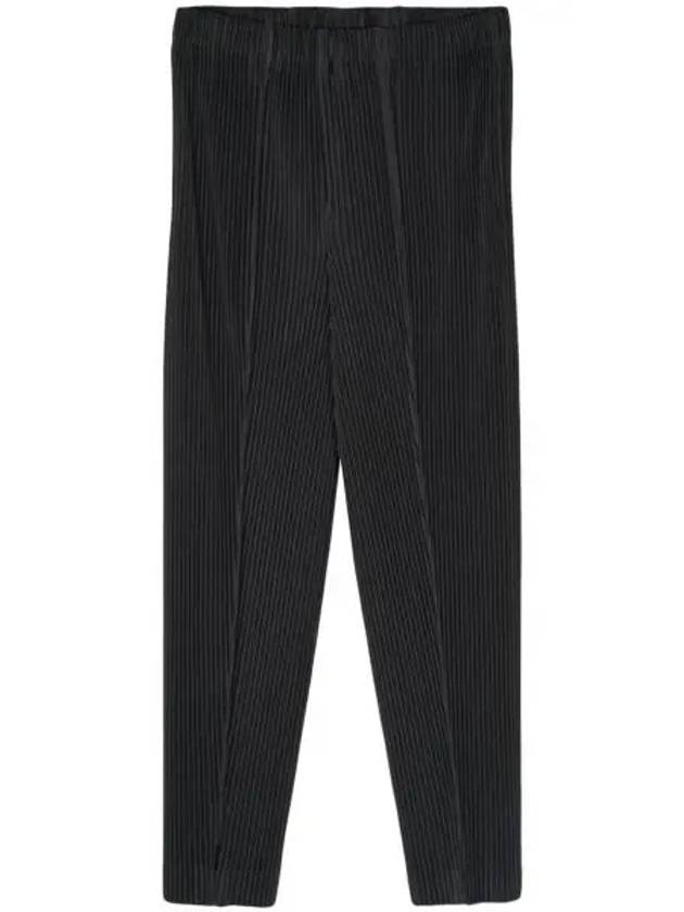 Pleated Straight Pants Navy - ISSEY MIYAKE - BALAAN 2