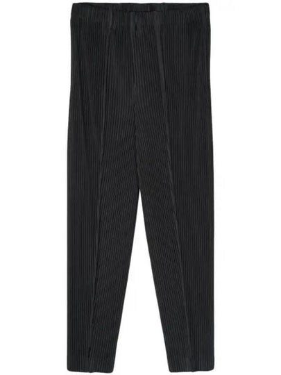 Pleated Straight Pants Navy - ISSEY MIYAKE - BALAAN 2