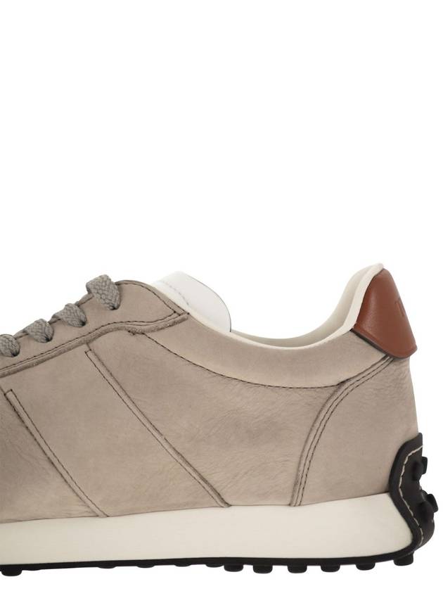 T Vintage Leather Low Top Sneakers Gray - TOD'S - BALAAN 8