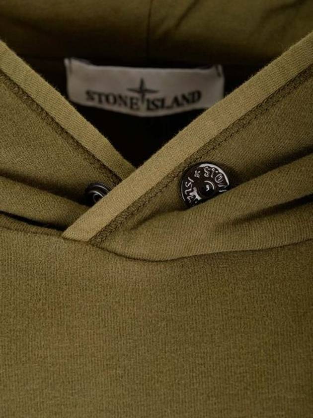 Compass Logo Patch Hoodie Olive - STONE ISLAND - BALAAN 4