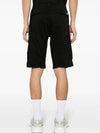 Stretch Satin Cargo Shorts Black - CP COMPANY - BALAAN 5