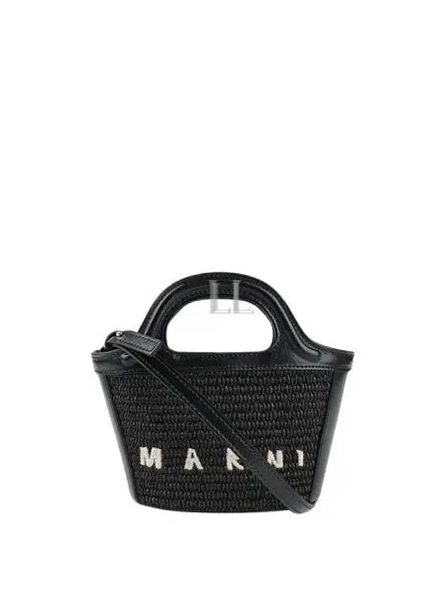 Rattan Micro Tropicalia Cross Bag Black - MARNI - BALAAN 2