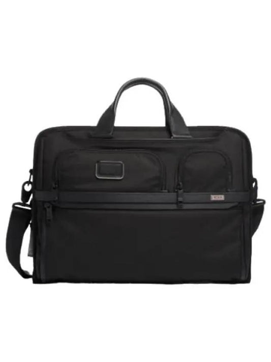 Alpha Compact Large Screen Laptop Briefcase Black Brief Case Bag - TUMI - BALAAN 1