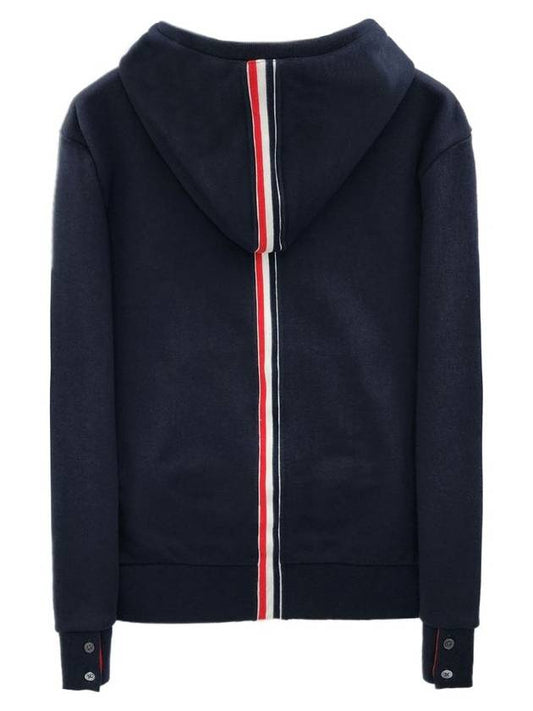 Men's Center Back Stripe Logo Patch Hoodie Navy - THOM BROWNE - BALAAN 2