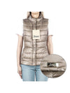 Giulia Slim Fit Down Padded Vest Dove Grey - HERNO - BALAAN 1