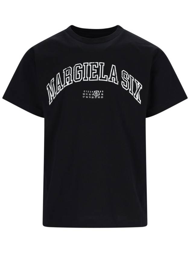 MM6 Maison Margiela T-shirts and Polos Black - MAISON MARGIELA - BALAAN 1