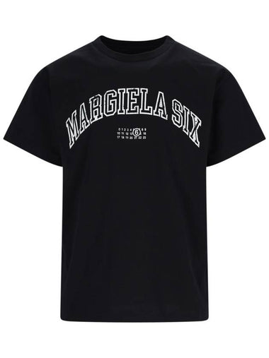 MM6 Maison Margiela T-shirts and Polos Black - MAISON MARGIELA - BALAAN 1