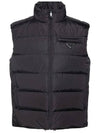 Triangle Logo Down Vest Black - PRADA - BALAAN 2