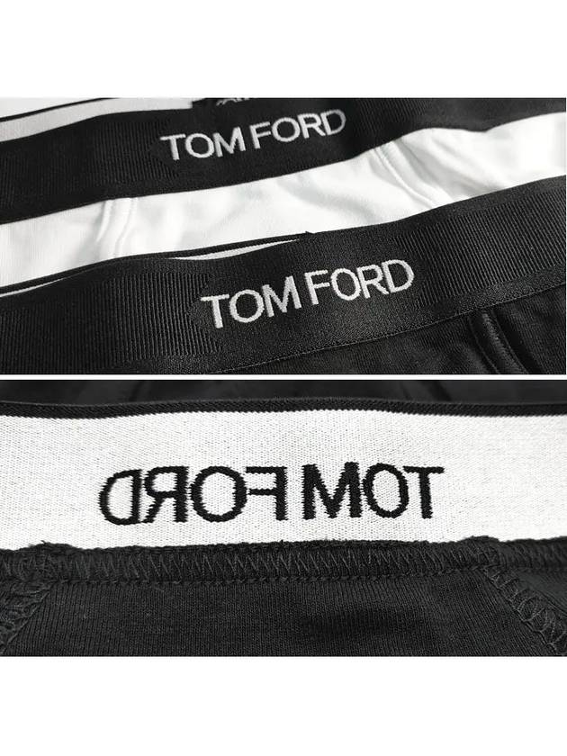 Men's Cotton Logo Waistband Briefs 2 Pack - TOM FORD - BALAAN 5