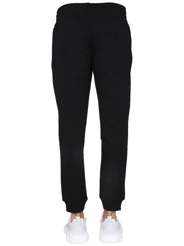 Banding Cotton Jogger Track Pants Black - MOSCHINO - BALAAN 5