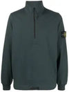 Edition Half Zip-up Sweatshirt Dark Green - STONE ISLAND - BALAAN 3