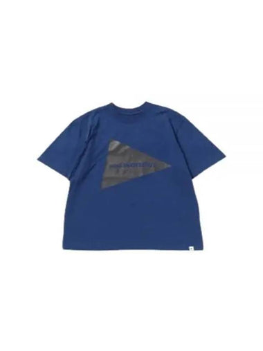 24 And Wander Big Logo T Blue 5744184187 110 Short Sleeve Shirt - AND WANDER - BALAAN 1