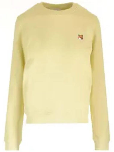 Fox Head Patch Regular Sweatshirt Yellow - MAISON KITSUNE - BALAAN 1