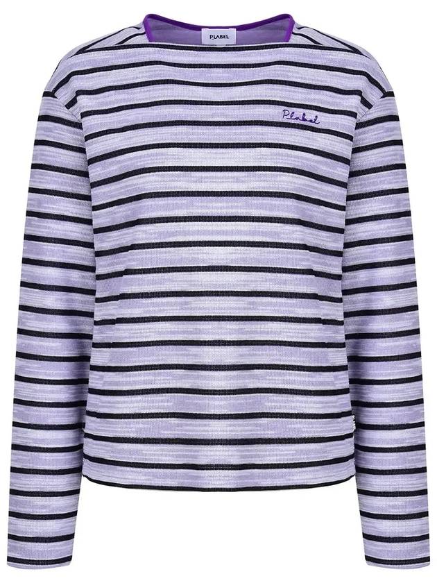 Striped Boat Neck T-Shirt MW3WE401 - P_LABEL - BALAAN 10