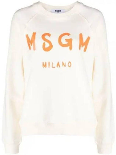 Long Sleeve T Shirt 3641MDM513 247000 02 Ivory - MSGM - BALAAN 1