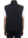 4 Bar Poly Twill Down Vest Charcoal - THOM BROWNE - BALAAN 6