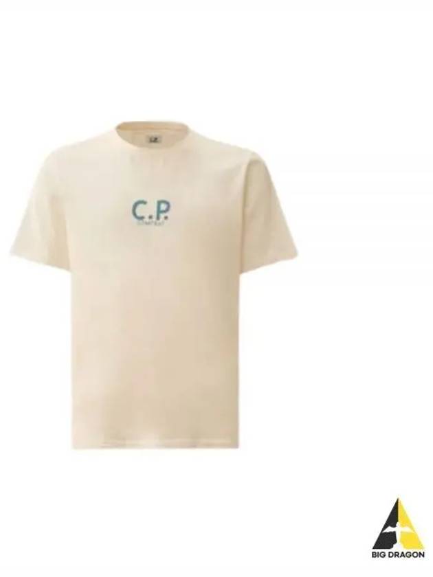 CP Company Natural Jersey T Shirt 16CMTS275A 110094W 402 - CP COMPANY - BALAAN 1