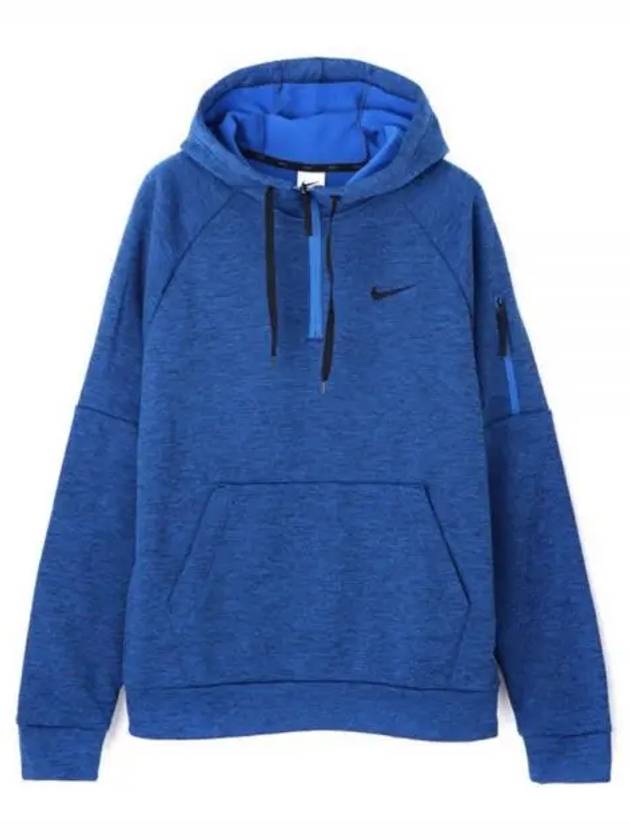 Golf Therma-Fit Fitness 1/4 Zip Hoodie Blue - NIKE - BALAAN 2