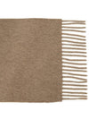 Women's Wsdalia Fringe Cashmere Muffler Hazelnut Brown - MAX MARA - BALAAN 9