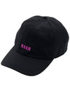 Embroidered Logo Ball Cap Black - MSGM - BALAAN 2