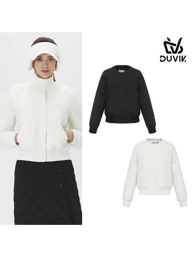 Women s round blouson goose down padded jumper DE3WWJ567BK - DUVIK - BALAAN 2