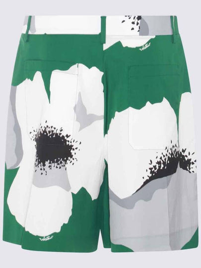 Valentino Garavani Green Cotton Shorts - VALENTINO - BALAAN 2