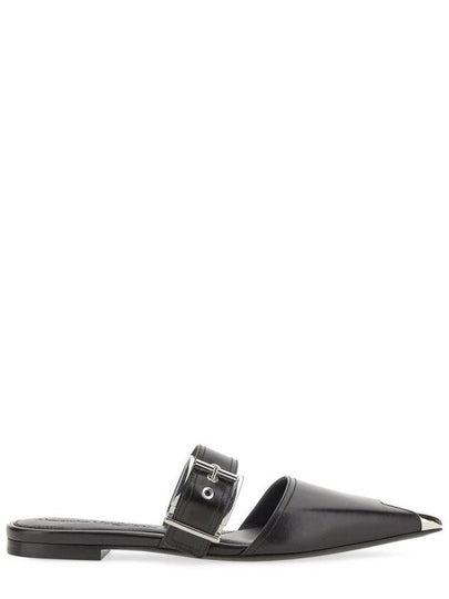 Punk Flat Mules Black - ALEXANDER MCQUEEN - BALAAN 2