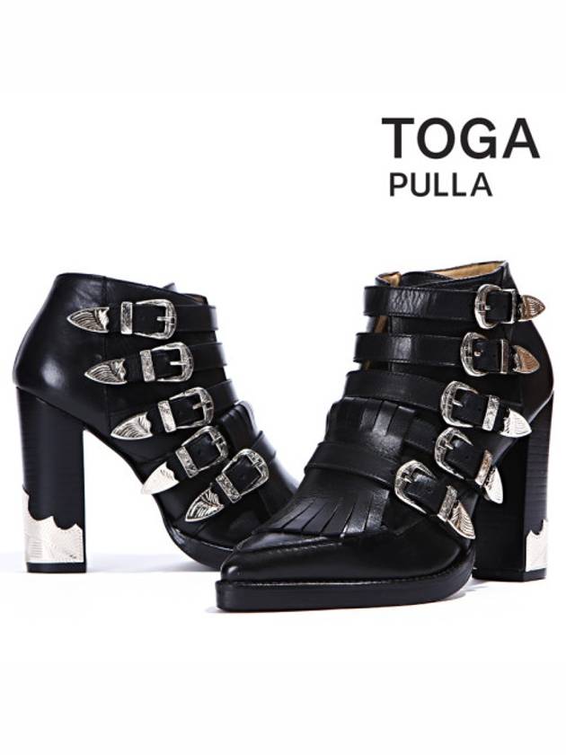 15SS Women's Boots Heel AJ670 PELLE BLACK - TOGA - BALAAN 1