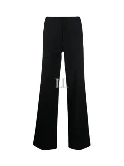 P-Prom-Fringes Boucle High Waist Straight Pants Black - DIESEL - BALAAN 2