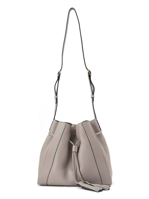 Millie Small Heavy Grain Tote Bag Solid Grey - MULBERRY - BALAAN 1