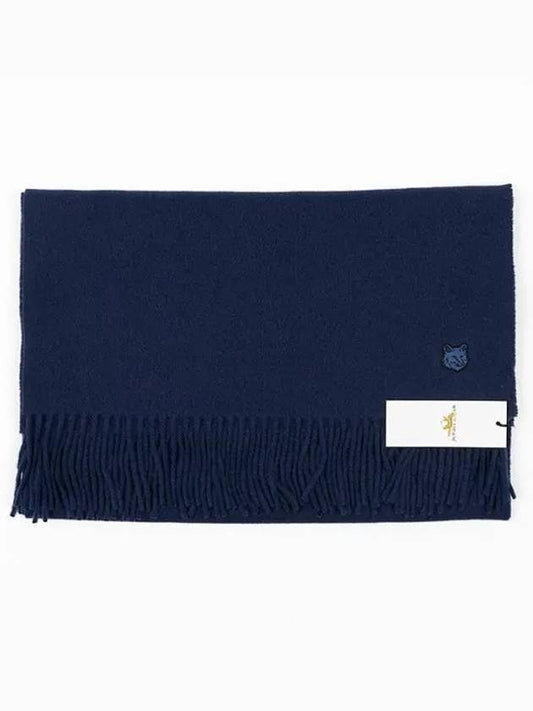 Bold Fox Head Patch Muffler Navy - MAISON KITSUNE - BALAAN 2