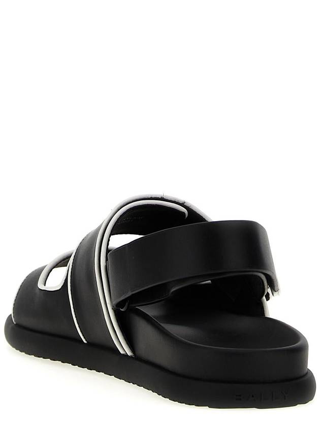 Sandals WS0010VT005U901 White Black - BALLY - BALAAN 4