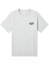 Handwriting Logo Cotton Short Sleeve T-Shirt Grey - MAISON KITSUNE - BALAAN 2