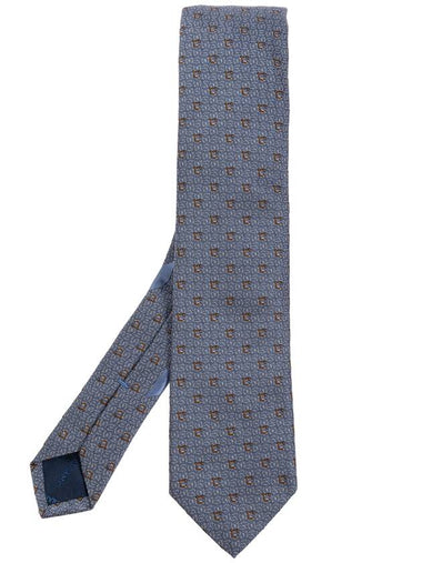 FERRAGAMO Silk Tie, Men's, Blue - SALVATORE FERRAGAMO - BALAAN 1