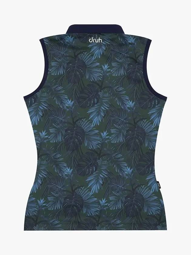 Drew Tropical Pattern Collar Sleeveless DF42ST10GREEN - DRUH GOLF - BALAAN 2