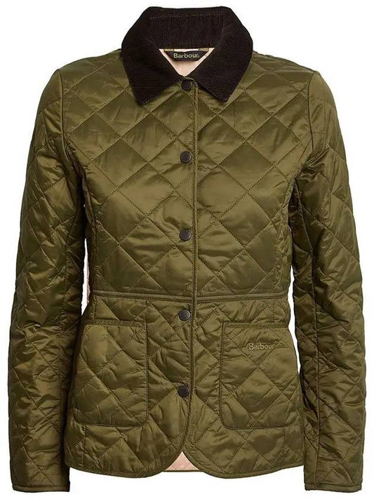 Deveron Quilting Jacket Pale Pink Olive - BARBOUR - BALAAN 2